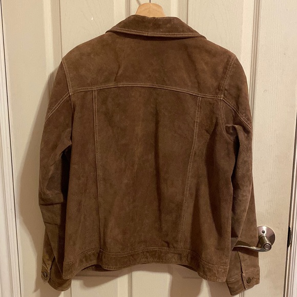 Vintage Brown Suede Leather Jacket - Picture 2 of 7